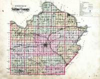 Saline County Outline Map, Saline County 1896